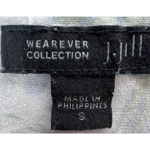 J Jill Womens Wearever Collection Dress S Black Multi Tropical Floral Sleeveless - Picture 11 of 15